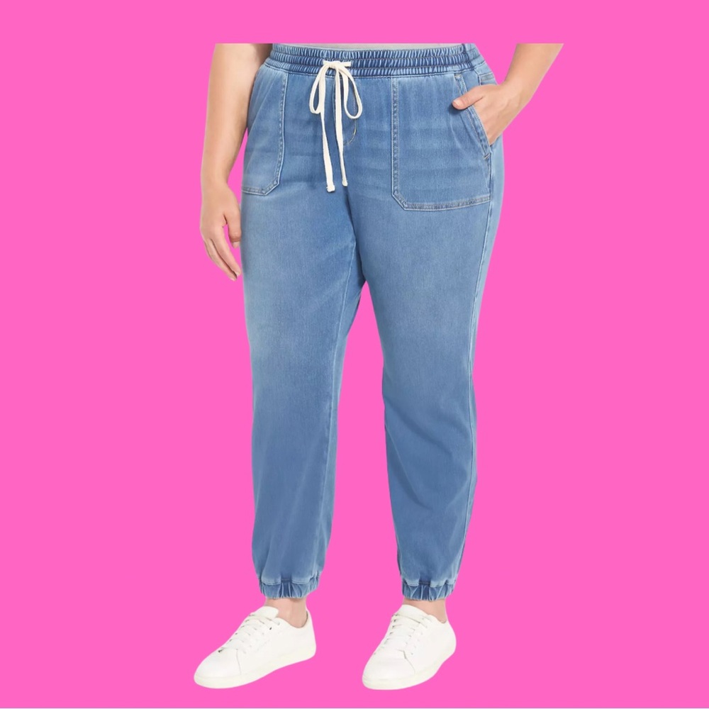 NWT Lane Bryant Denim Joggers Size 20